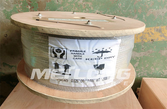 Soğuk Çekme Hidrolik Kontrol Hattı Ss304 Yuvarlak Sarmal Yüksek Basınçlı Kılcal Boru