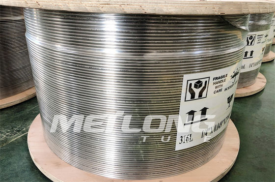 0,125 inç Hidrolik Kontrol Hattı ASTM B704 SS Hidrolik Boru 0,028 Psi