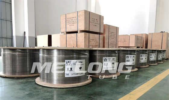 Inconel 625 Kılcal Nikel Alaşımlı Metal Bobin Boru 12000 Metre