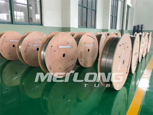 1/4 '' OD X 0.065 '' Bakır Nikel Fren Borusu Hidrolik Kontrol Hattı Incoloy 825