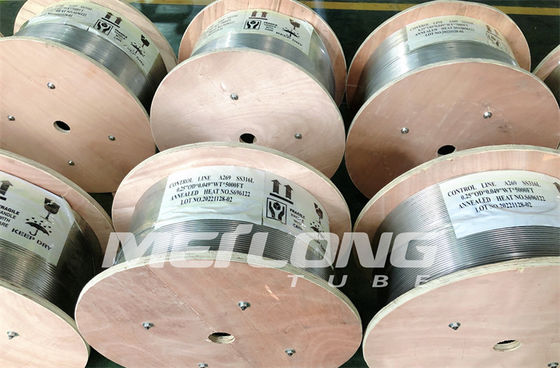 ISO15156 Hidrolik Kontrol Hattı 3/8 '' OD X 0.065 '' WT Kimyasal Enjeksiyon Hattı