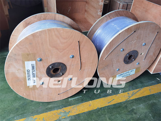 ASTM A789 1/8 inç Hidrolik Kontrol Hattı Dubleks SS İnce Duvarlı Kılcal Boru
