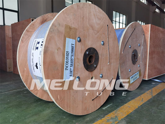 ASTM A789 1/8 inç Hidrolik Kontrol Hattı Dubleks SS İnce Duvarlı Kılcal Boru
