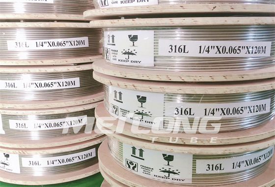 Hidrostatik Test Edilmiş Paslanmaz Çelik Kılcal ASTM A789 Incoloy 825 Kılcal Hat