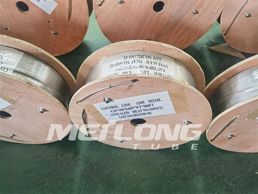 Aşağı Delik İçin Dubleks 2205 SS Hidrolik Boru Kontrol Hattı İnce Kılcal Borular