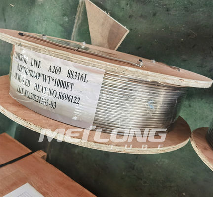 Aşağı Delik İçin Dubleks 2205 SS Hidrolik Boru Kontrol Hattı İnce Kılcal Borular