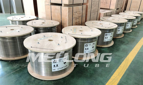 Inconel 625 Kılcal Nikel Alaşımlı Metal Bobin Boru 12000 Metre